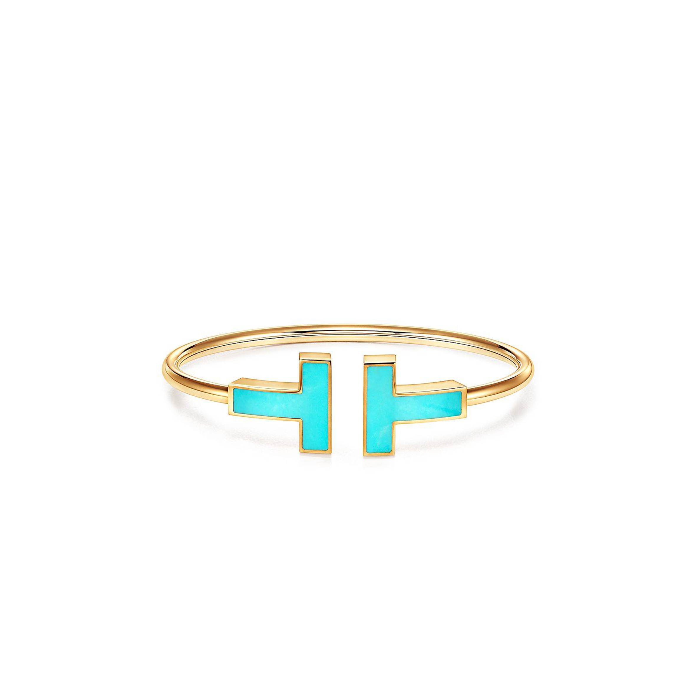 TIFFANY T WIDE TURQUOISE WIRE BRACELET 67863658